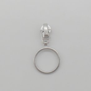 Glider med ring til spirallynl�s 4mm - S�lv
