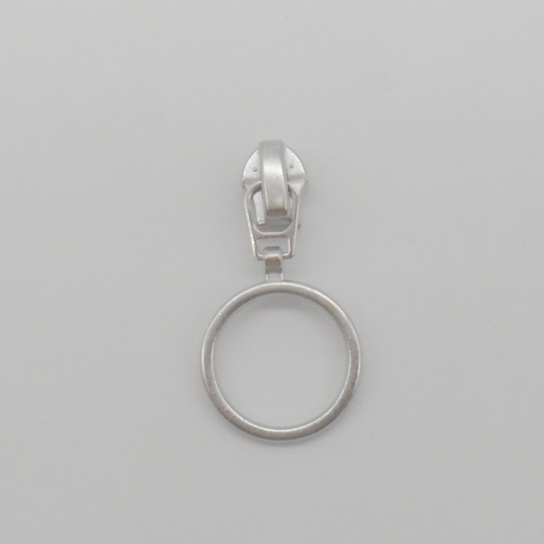 Glider med ring til spirallynl�s 4mm - S�lv