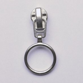 Glider med ring til spirallynl�s 6mm - S�lv