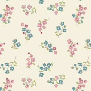 EQP Patchworkstof - Forget me not - Cotton