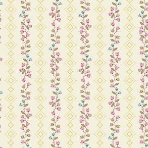 EQP Patchworkstof - Clematis - Cotton