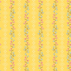 EQP Patchworkstof - Clematis - Sweet sunshine