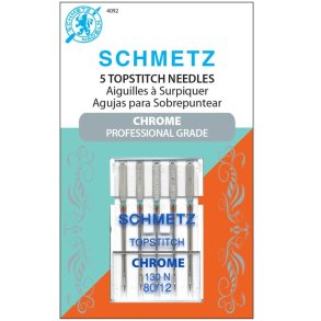 Maskinn�le Topstitch 80/12 - Chrome