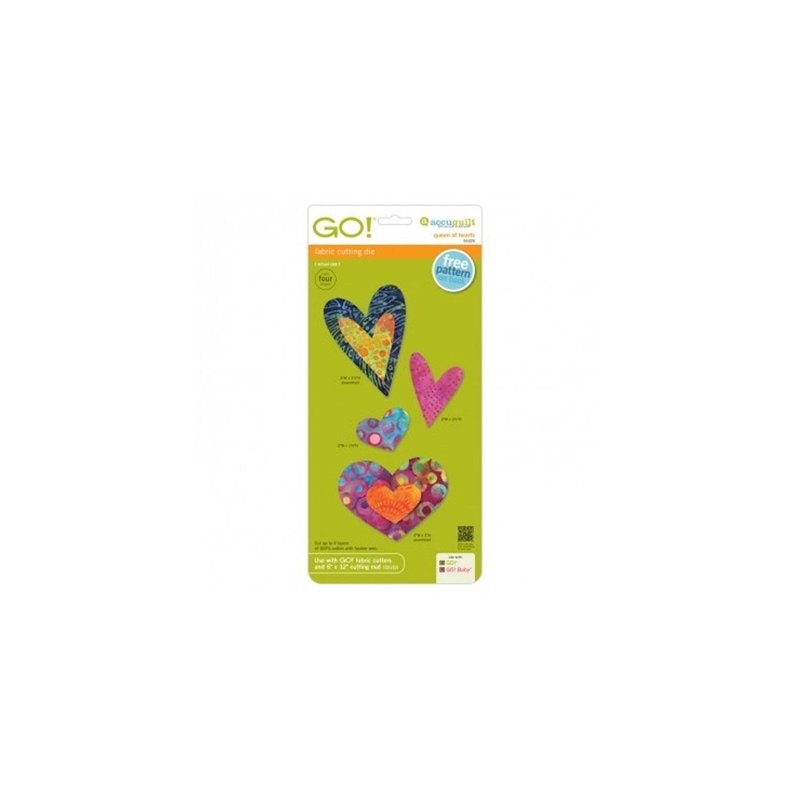 Accuquilt Skabelon - Queen of hearts 55325