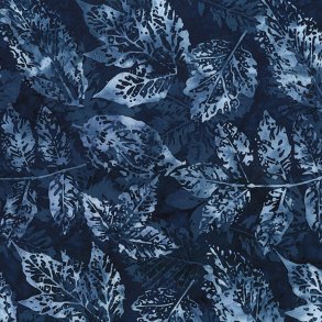 Batikstof - Clear skies - Liquorice