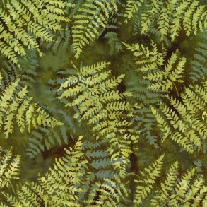Batikstof - Fern - Bottle