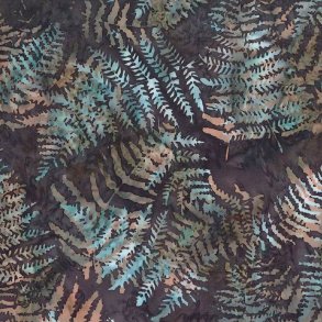 Batikstof - Fern - Umber