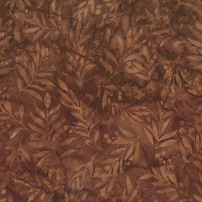 Batikstof - Berry Twig- Brown