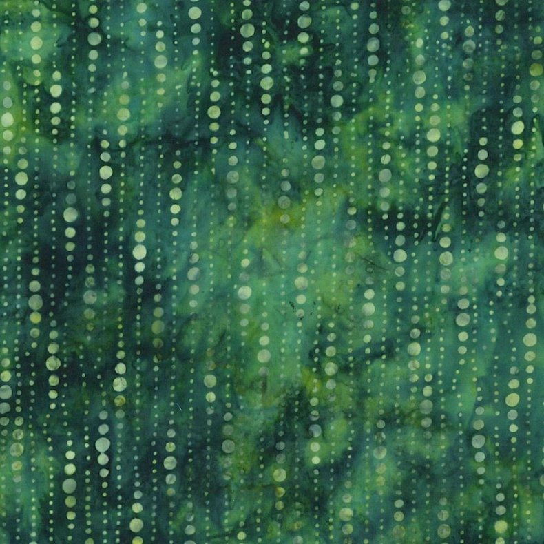 Batikstof - Beads - Hunter