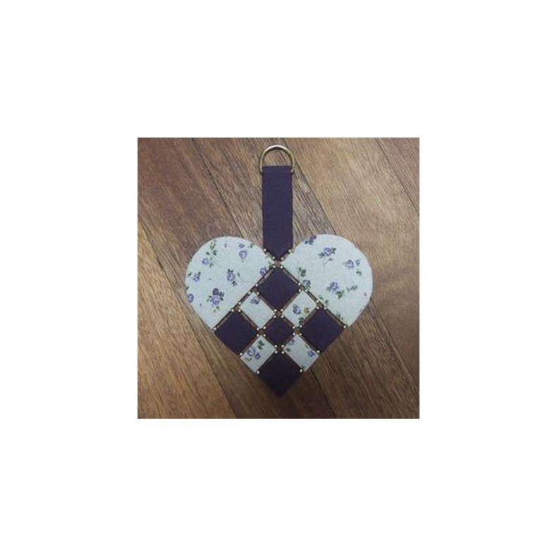 Patchworkm�nster - H�ndsyede Store Hjerter