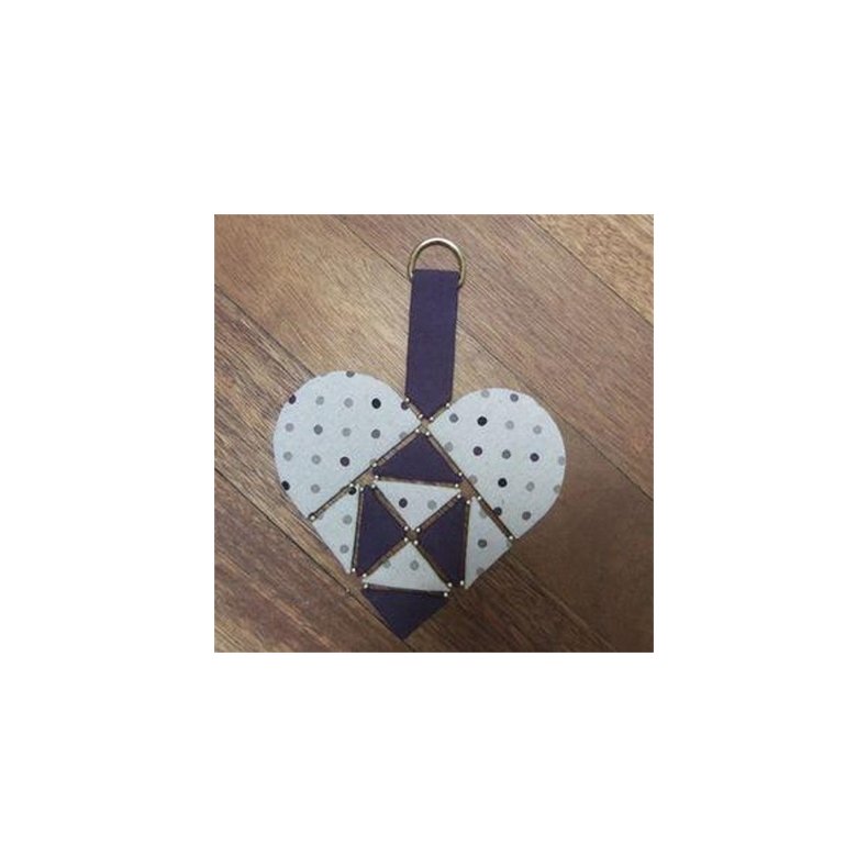 Patchworkm�nster - H�ndsyede Store Hjerter