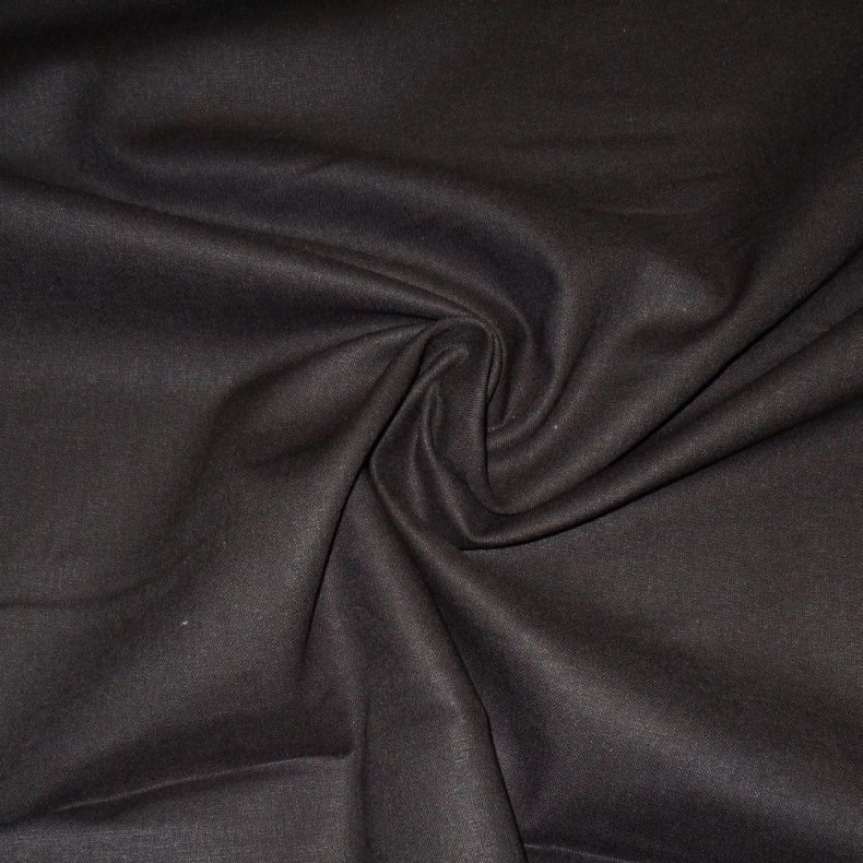 H�r/ Bomuld stof - Sort 140cm