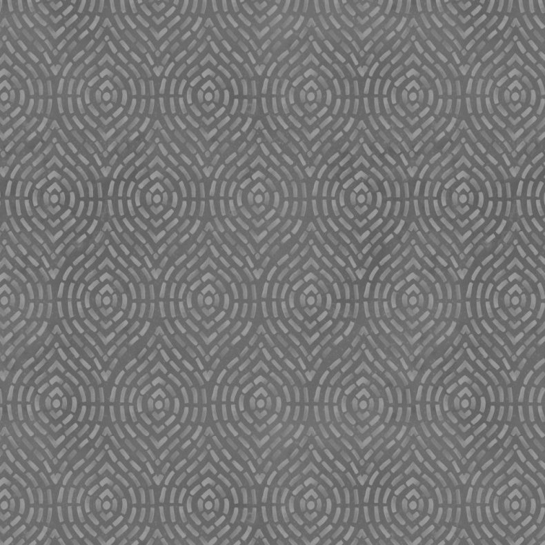 Patchworkstof - Ovals - Dark gray