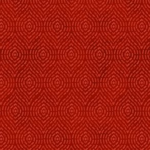 Patchworkstof - Ovals - Red