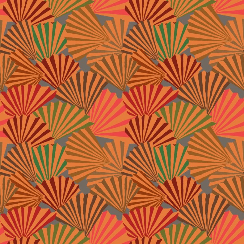 Kaffe Fassett Patchworkstof - Fanfare - Brown