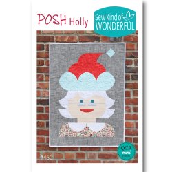 Patchworkm�nster til Mini Quick Curve lineal - Posh Holly