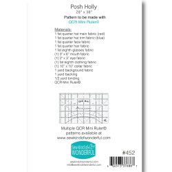 Patchworkm�nster til Mini Quick Curve lineal - Posh Holly