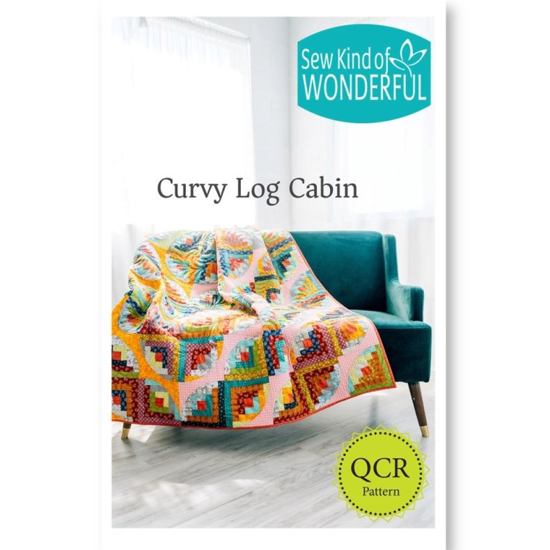 Patchworkm�nster - Curvey Log Cabin til Quick curve ruler