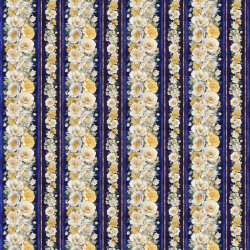 Patchworkstof - Lumi�re floral stripe