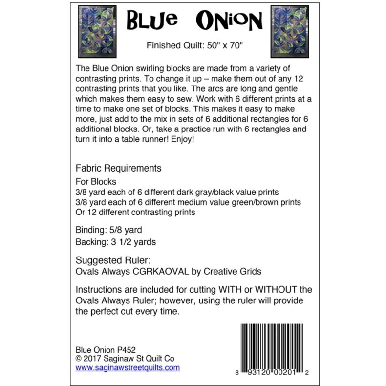 Patchworkm�nster - Blue Onion Quilt