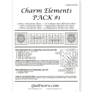 QuiltWorx Charm Elements - Pack #1