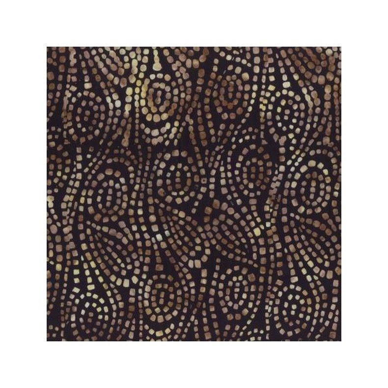 Batikstof - Swirvl Chase Sort