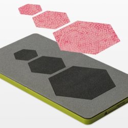 Accuquilt Skabelon - Sekskant 1", 1�", 2�" 55011