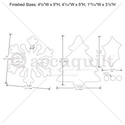 Accuquilt Skabelon - Holiday medley, jul 55043