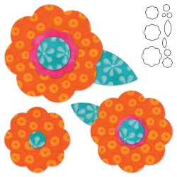 Accuquilt Skabelon - Rose of Sharon, blomster 55045