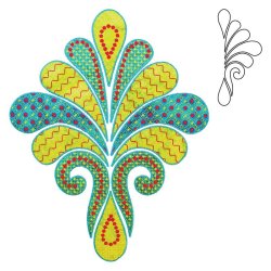 Accuquilt Skabelon - Heather feather 1 55087