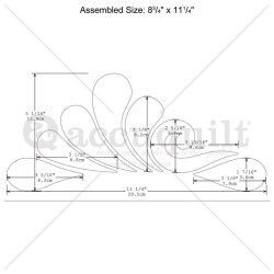 Accuquilt Skabelon - Heather feather 1 55087