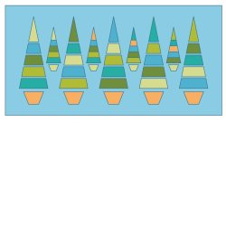 Accuquilt Skabelon - Sparkle slim tree 55096