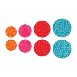 Accuquilt Skabelon - Cirkler 1�", 1�", 2�", 2�" 55155