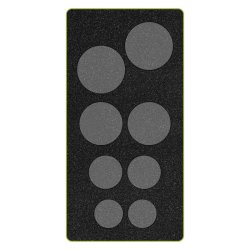 Accuquilt Skabelon - Cirkler 1�", 1�", 2�", 2�" 55155