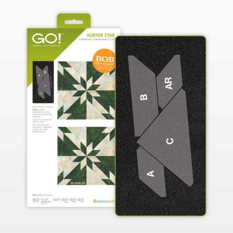 Accuquilt Skabelon - Hunter star 55166