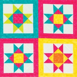 Accuquilt Skabelon - Ohio star 55174