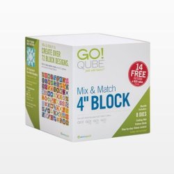 Accuquilt Skabeloner - Go! Qube 4" Block Mix & Match 55229