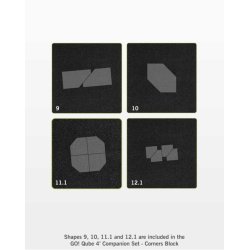 Accuquilt Skabeloner - Go! Qube 4" Block companion set - Corners 55230