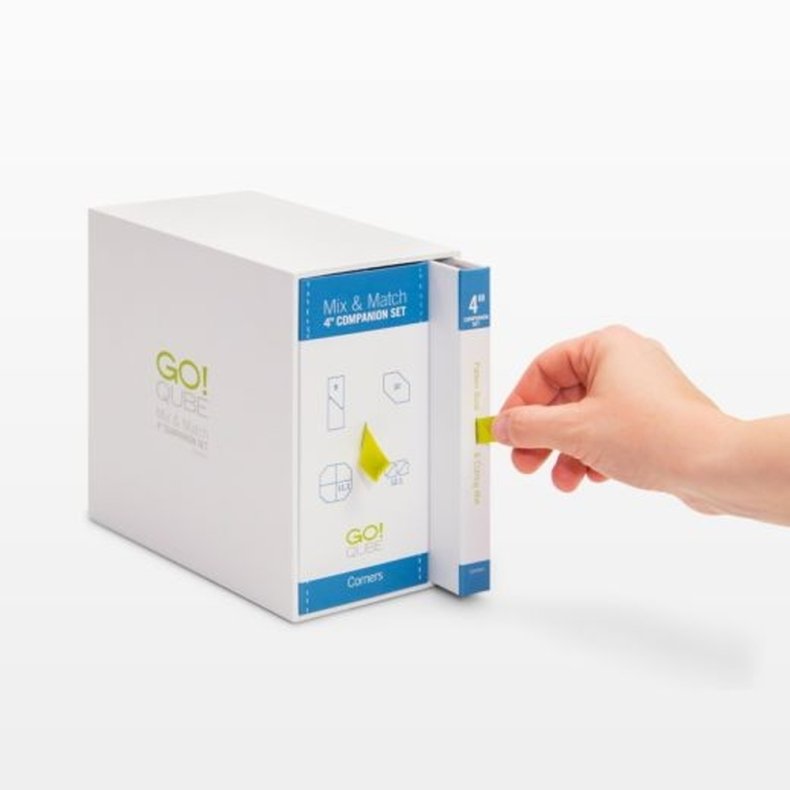 Accuquilt Skabeloner - Go! Qube 4" Block companion set - Corners 55230