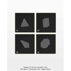 Accuquilt Skabeloner - Go! Qube 4" Block Companion Set - Angles 55231