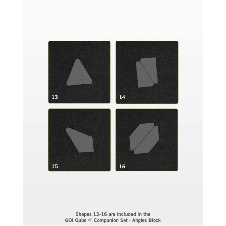 Accuquilt Skabeloner - Go! Qube 4" Block Companion Set - Angles 55231