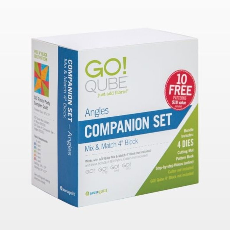 Accuquilt Skabeloner - Go! Qube 4" Block Companion Set - Angles 55231