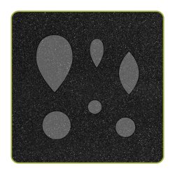 Accuquilt Skabelon - Kronblade og center, blomster 55326