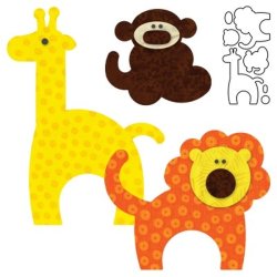 Accuquilt Skabelon - Zoo animals 55369