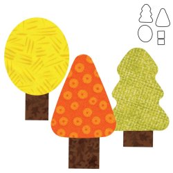 Accuquilt Skabelon - Tr�er 55388