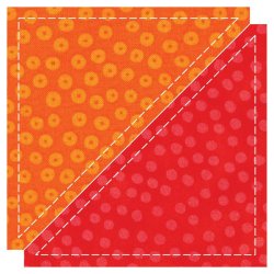 Accuquilt Skabelon - Half square 4�", trekanter 55397
