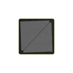 Accuquilt Skabelon - Half square 4�", trekanter 55397