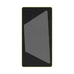 Accuquilt Skabelon - Halv sekskant 4�" 55437