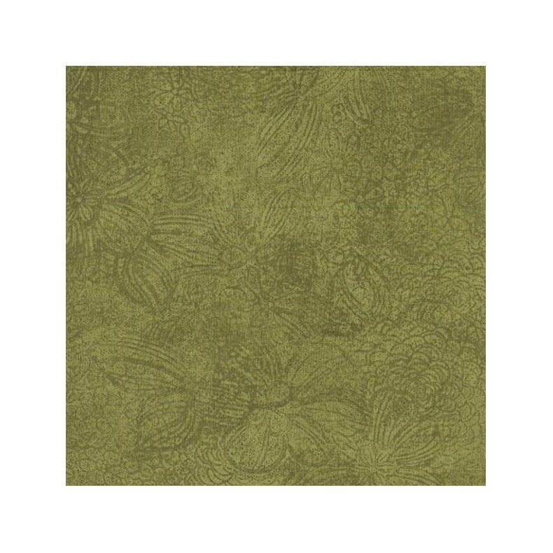 Tone-i-tone basisstof - Floral Etch Advocado