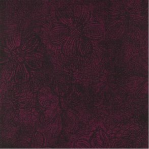 Tone-i-tone basisstof - Qp34  Floral Etch Claret